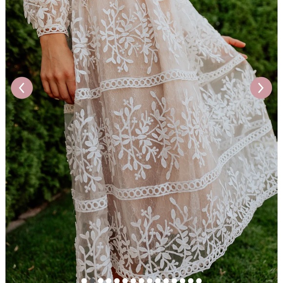 NWT Ivy City Co Sicily Dress sz MEDIUM left retail $162. Amazing detail - Picture 2 of 6